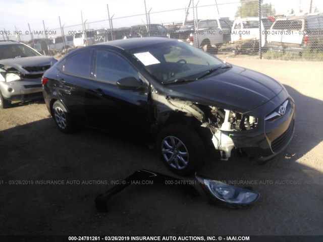 KMHCT4AE6CU246257 - 2012 HYUNDAI ACCENT GLS/GS BLACK photo 1