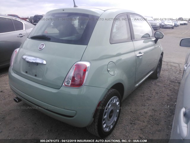 3C3CFFAR3CT381205 - 2012 FIAT 500 POP GREEN photo 4