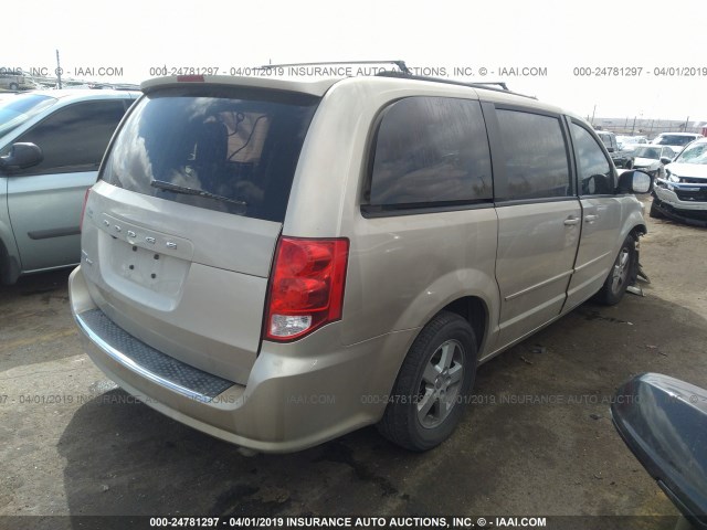 2C4RDGCG1CR311802 - 2012 DODGE GRAND CARAVAN SXT GOLD photo 4