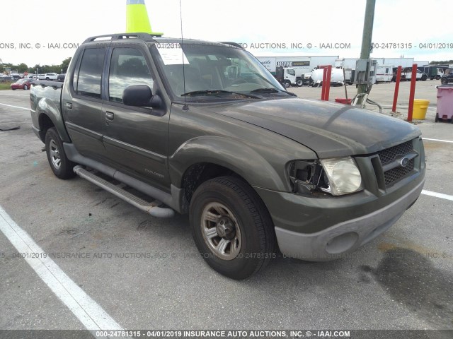 1FMZU67E91UB44670 - 2001 FORD EXPLORER SPORT TR  GREEN photo 1