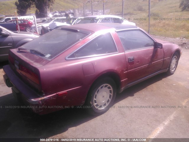 JN1HZ16S4HX128576 - 1987 NISSAN 300ZX 2+2 RED photo 4