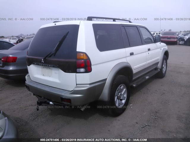 JA4LS31R02J034548 - 2002 MITSUBISHI MONTERO SPORT XLS WHITE photo 4