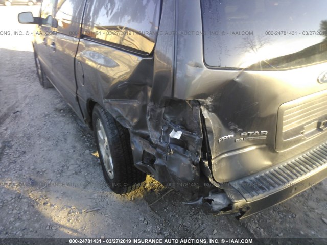 2FMDA52235BA38074 - 2005 FORD FREESTAR SEL GRAY photo 6