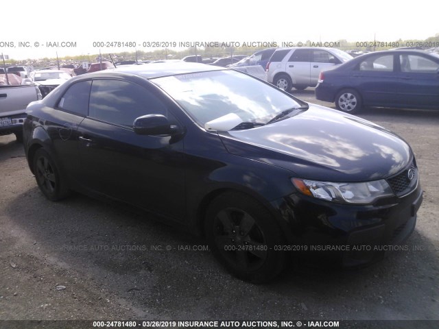 KNAFU6A29C5514614 - 2012 KIA FORTE EX BLACK photo 1