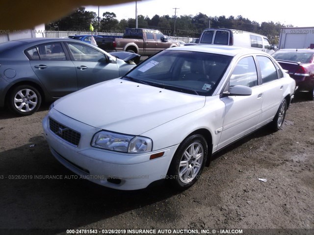 YV1TS59H741365797 - 2004 VOLVO S80 2.5T WHITE photo 2