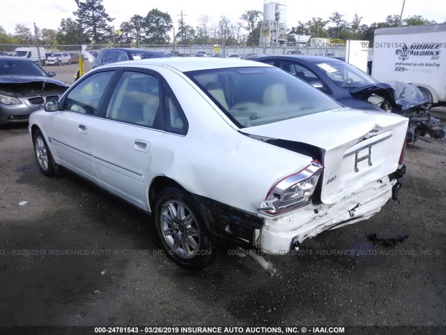 YV1TS59H741365797 - 2004 VOLVO S80 2.5T WHITE photo 3