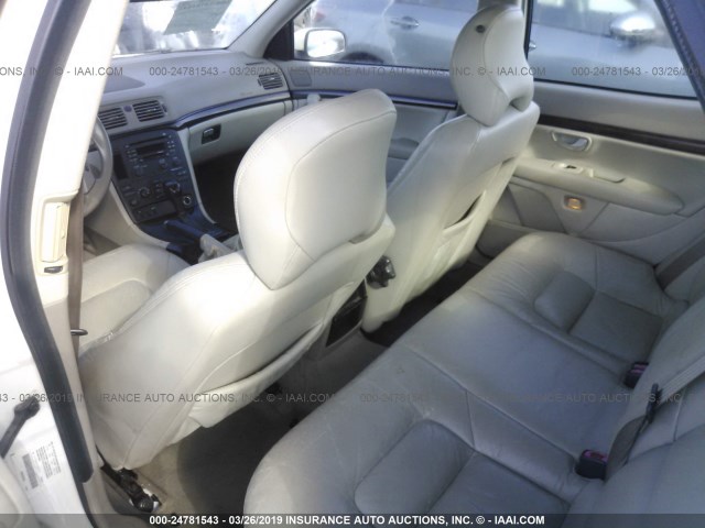 YV1TS59H741365797 - 2004 VOLVO S80 2.5T WHITE photo 8