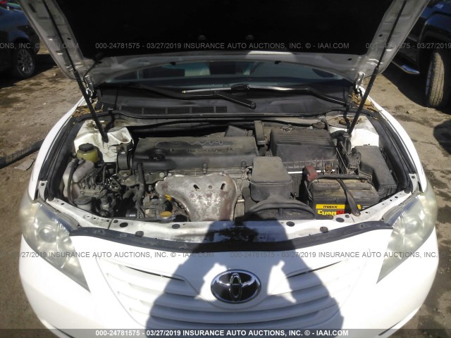 4T4BE46K59R114125 - 2009 TOYOTA CAMRY SE/LE/XLE WHITE photo 10