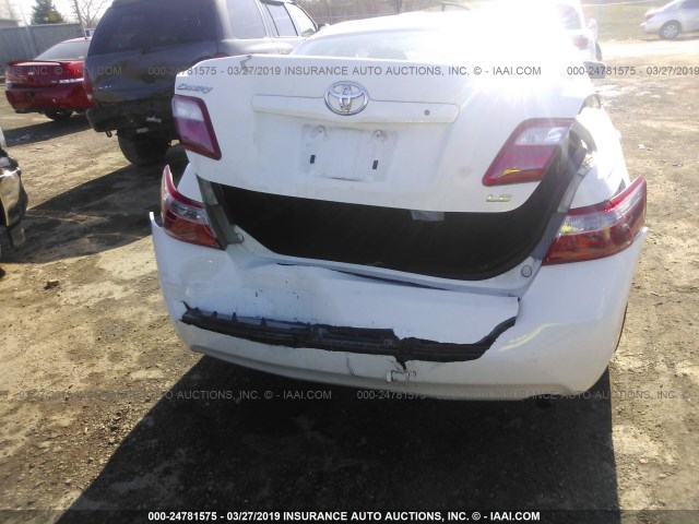 4T4BE46K59R114125 - 2009 TOYOTA CAMRY SE/LE/XLE WHITE photo 6