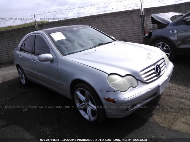 WDBRF61J21F133582 - 2001 MERCEDES-BENZ C 240 SILVER photo 1