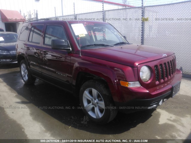 1C4NJRFB6ED615989 - 2014 JEEP PATRIOT LATITUDE RED photo 1