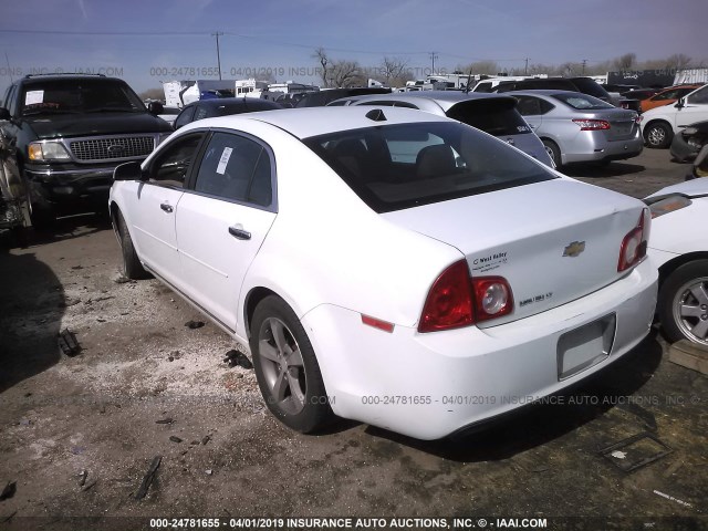 1G1ZC5EU4CF388447 - 2012 CHEVROLET MALIBU 1LT 白色 照片 3