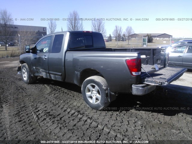 1N6AA06B85N546448 - 2005 NISSAN TITAN XE/SE/LE GRAY photo 3