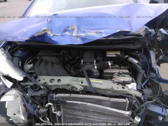 3N1CE2CP5FL432729 - 2015 NISSAN VERSA NOTE S/S PLUS/SV/SL/SR BLUE photo 10