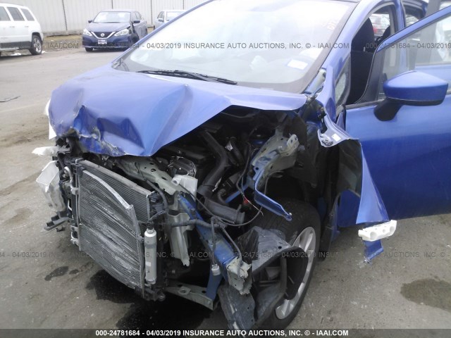 3N1CE2CP5FL432729 - 2015 NISSAN VERSA NOTE S/S PLUS/SV/SL/SR BLUE photo 6