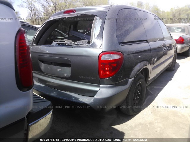 1C4GJ25342B705871 - 2002 CHRYSLER VOYAGER GRAY photo 4