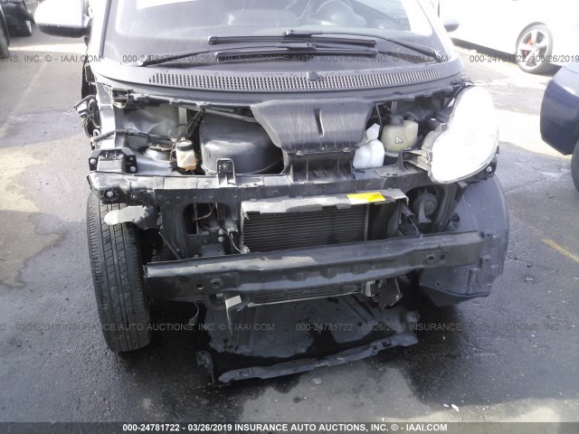 WMEEJ31X78K086277 - 2008 SMART FORTWO PURE/PASSION BLACK photo 6