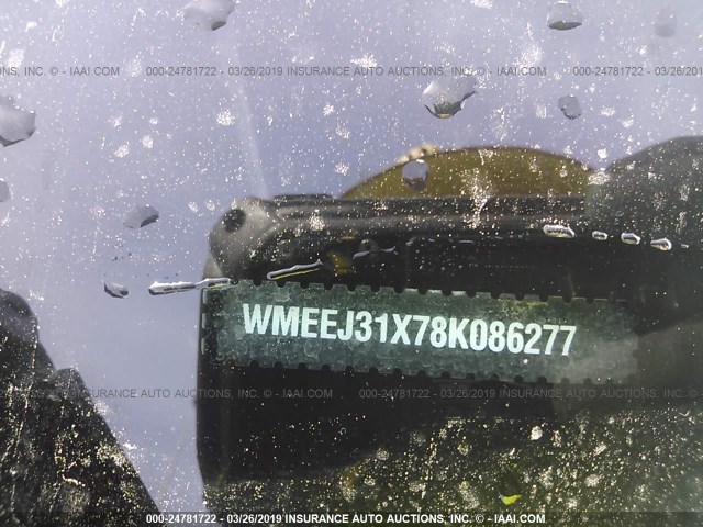 WMEEJ31X78K086277 - 2008 SMART FORTWO PURE/PASSION BLACK photo 9