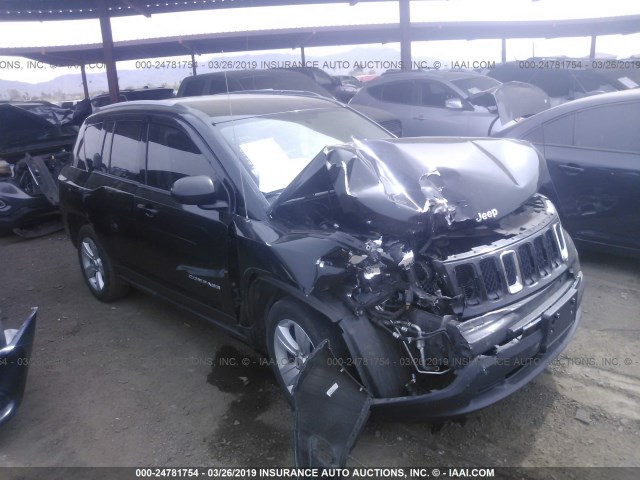 1C4NJCBA1HD124518 - 2017 JEEP COMPASS SPORT BLACK photo 1