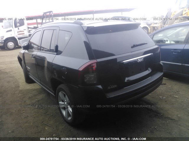 1C4NJCBA1HD124518 - 2017 JEEP COMPASS SPORT BLACK photo 3