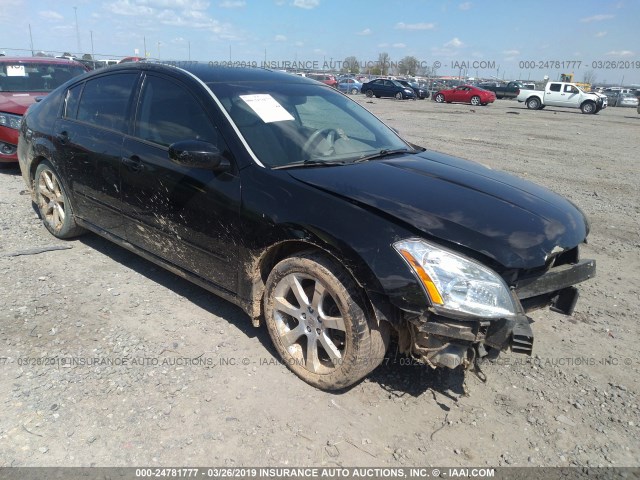 1N4BA41E27C831635 - 2007 NISSAN MAXIMA SE/SL BLACK photo 1