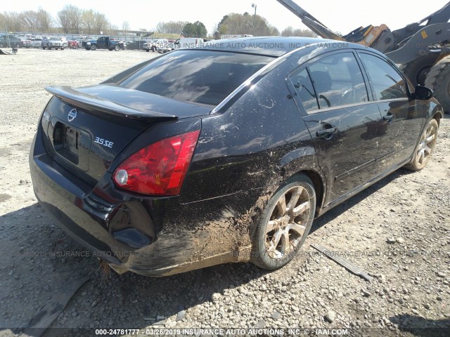 1N4BA41E27C831635 - 2007 NISSAN MAXIMA SE/SL BLACK photo 4