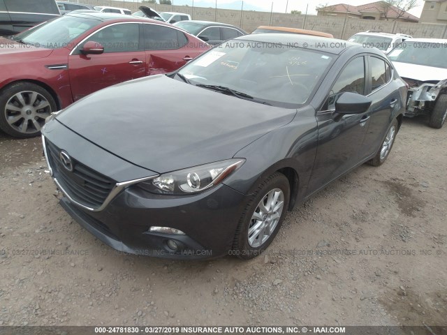 JM1BM1V77F1264232 - 2015 MAZDA 3 TOURING GRAY photo 2