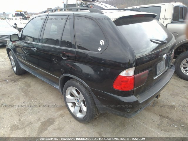 WBAFB33581LH09501 - 2001 BMW X5 4.4I BLACK photo 3