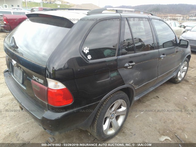 WBAFB33581LH09501 - 2001 BMW X5 4.4I BLACK photo 4