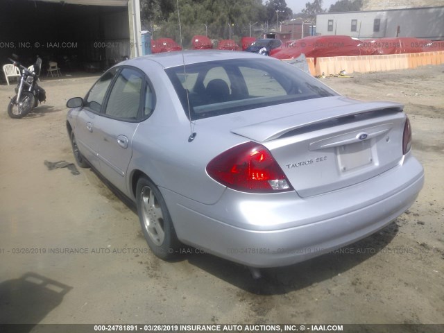 1FAFP55S92G225756 - 2002 FORD TAURUS SES SILVER photo 3