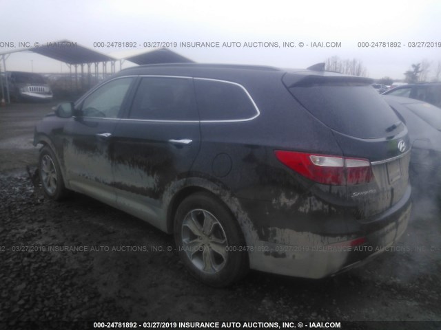 KM8SMDHF0FU090485 - 2015 HYUNDAI SANTA FE GLS BLACK photo 3