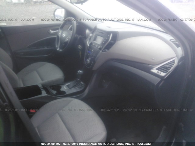 KM8SMDHF0FU090485 - 2015 HYUNDAI SANTA FE GLS BLACK photo 5