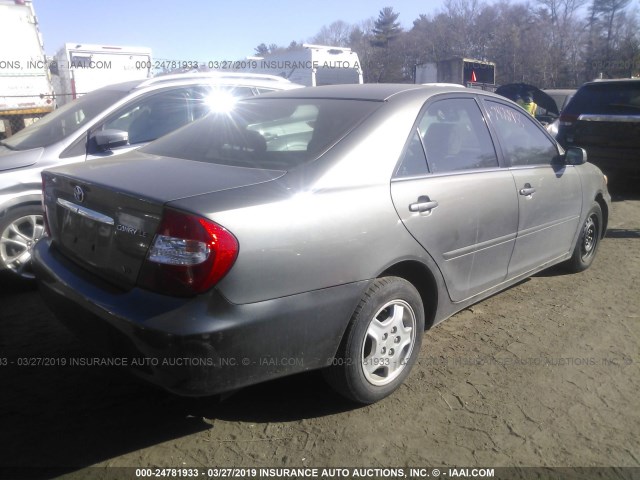 4T1BF32K73U546942 - 2003 TOYOTA CAMRY LE/XLE/SE GRAY photo 4