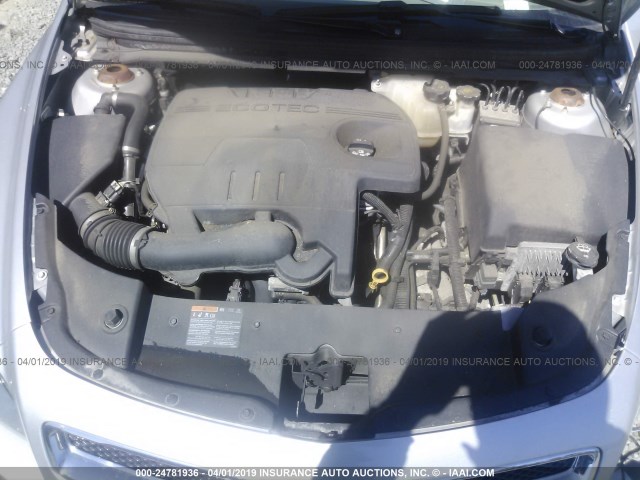 1G1ZC5E19BF179175 - 2011 CHEVROLET MALIBU 1LT 银色 照片 10