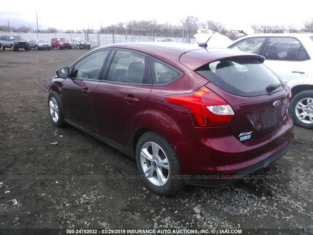 1FADP3K2XEL260155 - 2014 FORD FOCUS SE RED photo 3