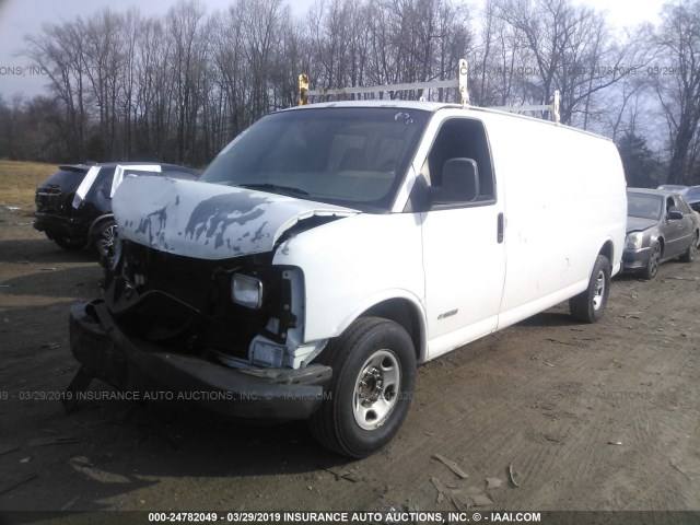 1GCGG29V561252656 - 2006 CHEVROLET EXPRESS G2500  WHITE photo 2