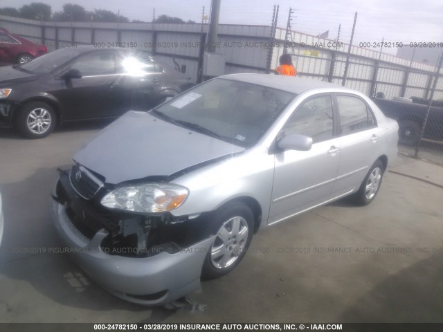 1NXBR32E47Z920821 - 2007 TOYOTA COROLLA CE/LE/S SILVER photo 2