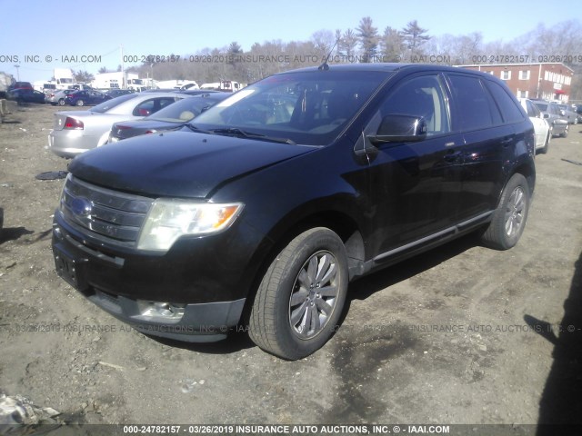 2FMDK48CX7BA58834 - 2007 FORD EDGE SEL BLACK photo 2