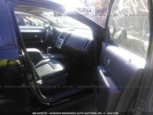 2FMDK48CX7BA58834 - 2007 FORD EDGE SEL BLACK photo 5