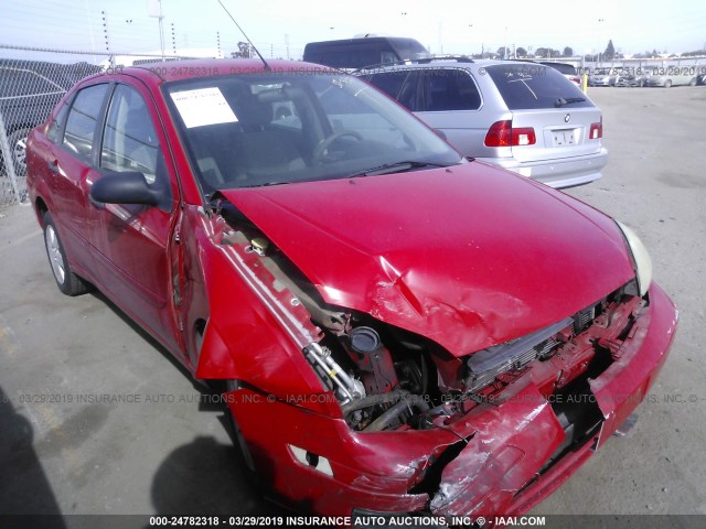 1FAFP34N07W106524 - 2007 FORD FOCUS ZX4/S/SE/SES წითელი ფოტო 1