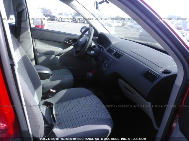 1FAFP34N07W106524 - 2007 FORD FOCUS ZX4/S/SE/SES წითელი ფოტო 5