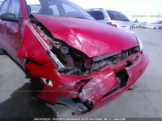 1FAFP34N07W106524 - 2007 FORD FOCUS ZX4/S/SE/SES წითელი ფოტო 6