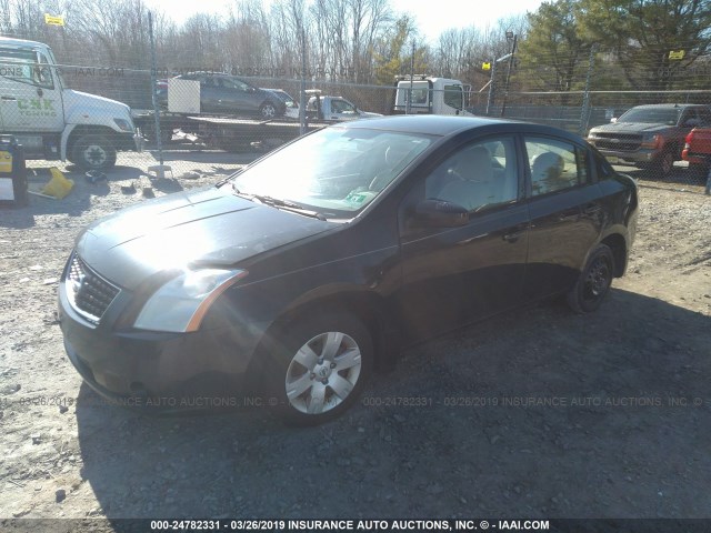 3N1AB61E08L670709 - 2008 NISSAN SENTRA 2.0/2.0S/2.0SL BLACK photo 2