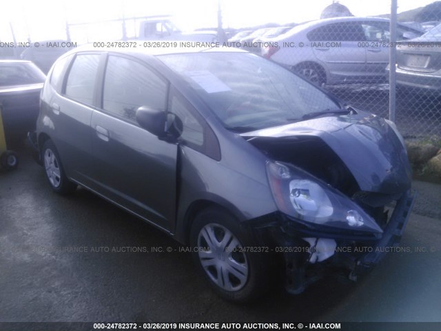 JHMGE8H35CC023899 - 2012 HONDA FIT GRAY photo 1