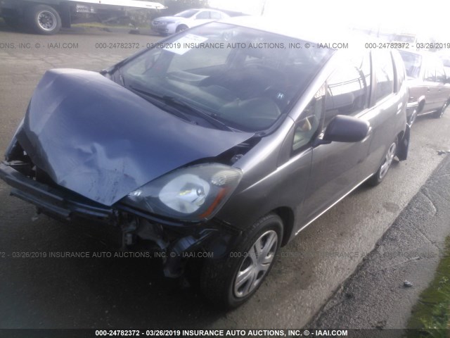 JHMGE8H35CC023899 - 2012 HONDA FIT GRAY photo 2