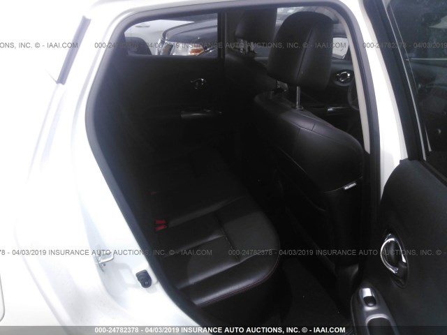 JN8AF5MR8FT507104 - 2015 NISSAN JUKE S/SV/SL/NISMO Սպիտակ լուսանկար 8