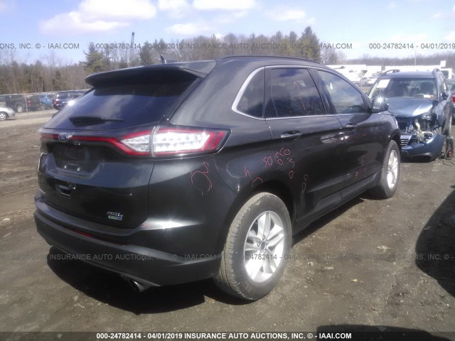 2FMPK4J99GBC08797 - 2016 FORD EDGE SEL SILVER photo 4