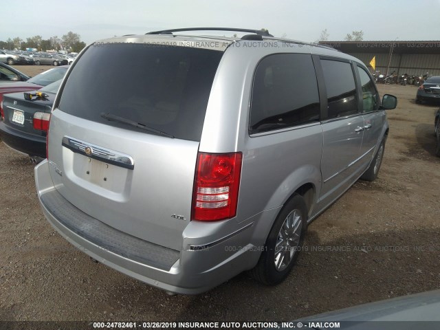 2A8HR64X48R133549 - 2008 CHRYSLER TOWN & COUNTRY LIMITED SILVER photo 4