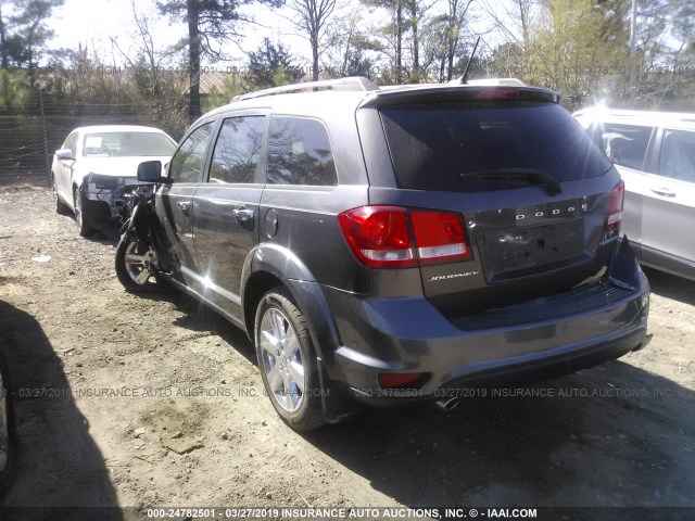 3C4PDCDG2FT567818 - 2015 DODGE JOURNEY LIMITED GRAY photo 3