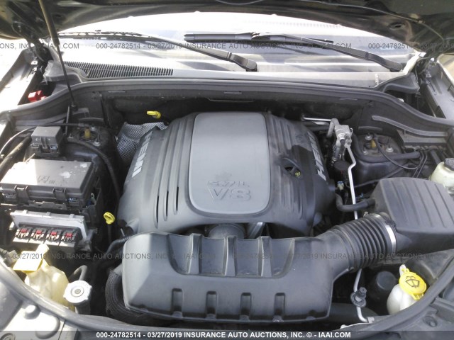 1C4RJFCT6CC129540 - 2012 JEEP GRAND CHEROKEE OVERLAND GRAY photo 10